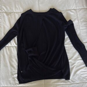 lululemon athletica Black Crew Neck Sweater
